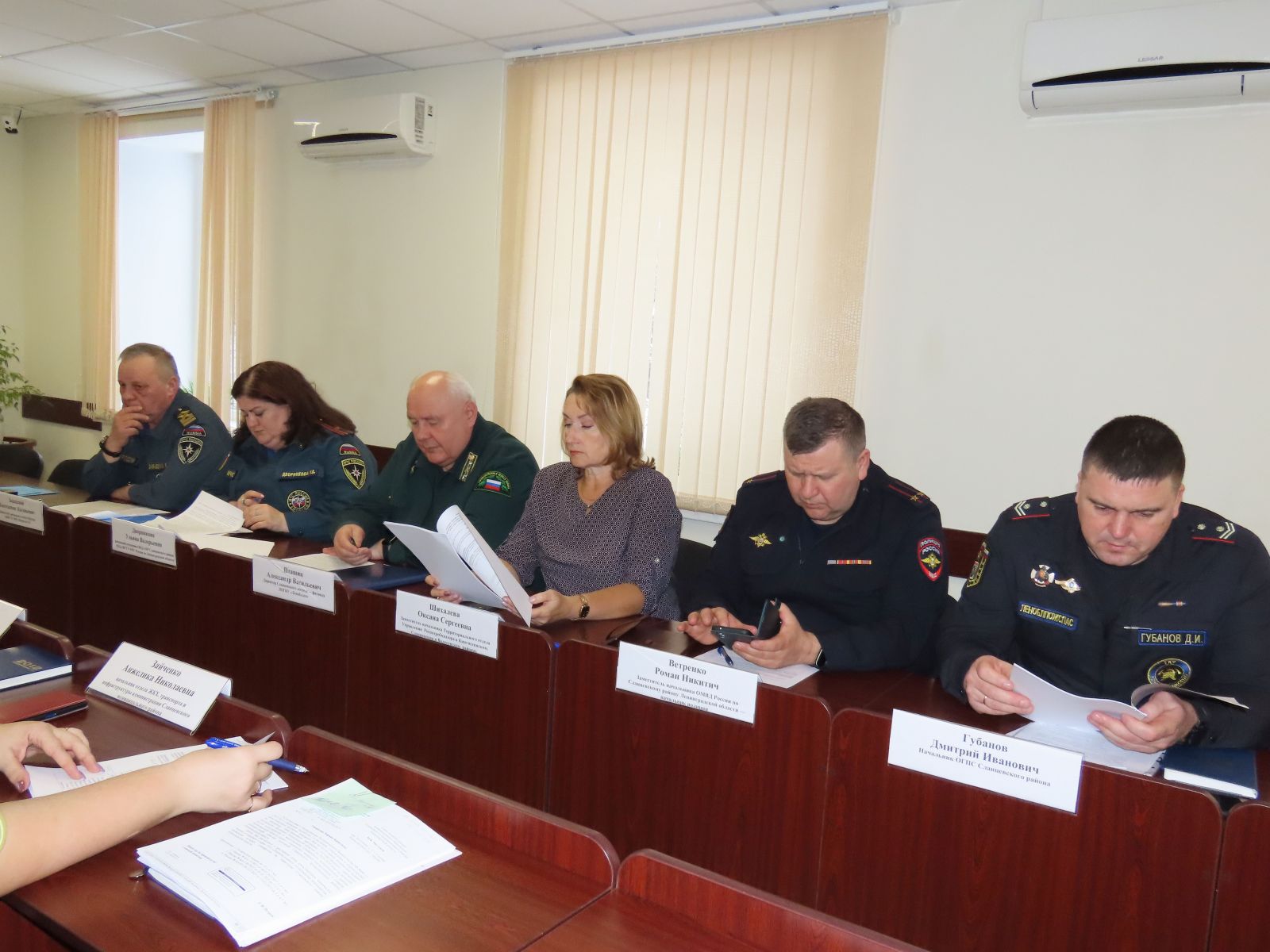 В администрации состоялось плановое заседание КЧС и ПБ Сланцевского района.